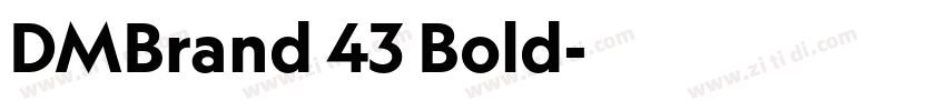 DMBrand 43 Bold字体转换